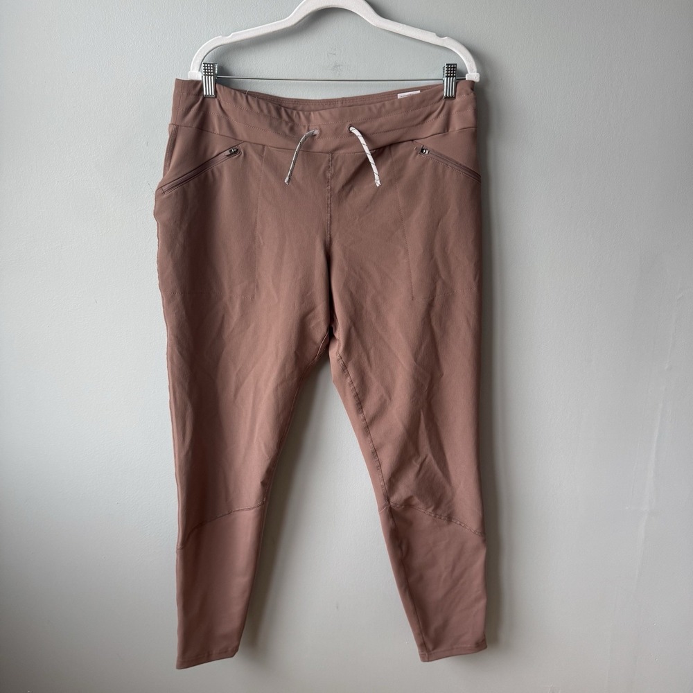 Columbia Women's Omni-Shield Savanna Hill Hybrid Joggers Large Mauve Zip Pockets